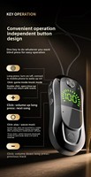 V5.4 Headset Nirkabel Olahraga Baru ANC IPX4 Tahan Air JL untuk Layar Baterai LED 5.4 Port Tipe-C Desain Telinga Ganda