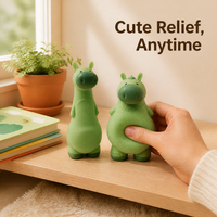 Jouet anti-stress Hippopotame Squishy en mousse TPR souple à rebond lent, corps moelleux, pour le calme au bureau et la décoration de la maison
