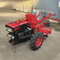 Motoculteur diesel 13 CV 4 temps, mini-tracteur de jardin, presse à balles arrière, semoir à maïs, haute productivité