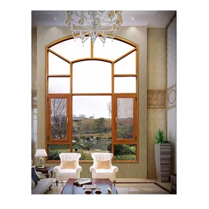 Fuson profesional produsen desain sederhana kaca ganda Casement jendela aluminium kedap suara jendela dengan harga rendah
