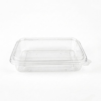 Emballages personnalisés recyclables, boîtes en plastique PET transparentes pour biscuits, gâteaux, pain, salades, noix, emballages alimentaires avec couvercles