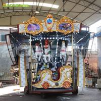 Manège de loisirs mobile manège remorque carrousel chevaux fête foraine manèges carrousel pour enfants