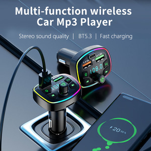 Q7 wirelesscar FM <span class=keywords><strong>Transmitter</strong></span> tay-miễn phí cuộc gọi di động bt5.3 xe accessoriesories Máy nghe nhạc MP3 với thẻ TF - Product Image 5