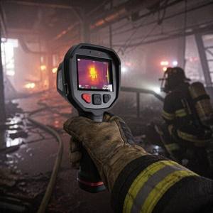 Caméra thermique pour pompiers LSJ-F1200, résolution IR 384*288/640*512, écran LCD TFT 3,5 pouces, IP67/68, 30mK, F1200 PRODUIT I - Product Image 6