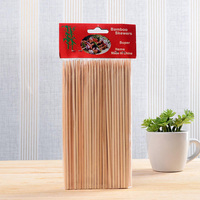 Bâtonnets de bambou biodégradables, différentes tailles, emballage personnalisé, vente en gros pour fruits, corn-dogs, sucettes, gaufres bulles, coton