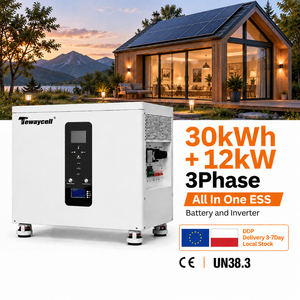 Station d'énergie solaire Tewaycell 30 kWh 12 kW triphasée hors réseau avec onduleur et batterie LFP 51,2 V 587 Ah, livraison en Pologne - Product Image 1