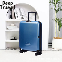 Valise trolley ABS pliable et extensible de 20 pouces, antivol, grande capacité, avec serrure douanière, nouveau style influenceur, pour les voyages d'affaires