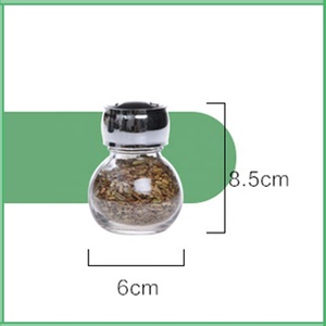 Bộ Gia Vị Thủy Tinh Thương Mại Với Giá Nhựa Quay Vòng - Product Image 6