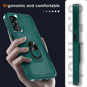 PC + TPU 2-en-1 antichoc, protection contre les chutes, couverture arrière rigide, étui de téléphone avec anneau de support pour <span class=keywords><strong>Samsung</strong></span> Galaxy S21 22 23 Ultra - Product Image 6