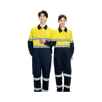 Combinaisons de travail fluorescentes haute visibilité Uniformes de gommage de sécurité réfléchissants fournis en usine Vêtements de travail globaux