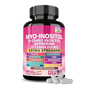 Suplemento para el Equilibrio Hormonal Femenino Aura: Cápsulas de Mioinositol y D-Chiroinositol |   Apoya la Función Saludable - Product Image 1