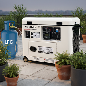 SLONG BRAND 8kw Green Power Dual and <b>Gasoline</b> Powered Portable Generator - Product Image 1