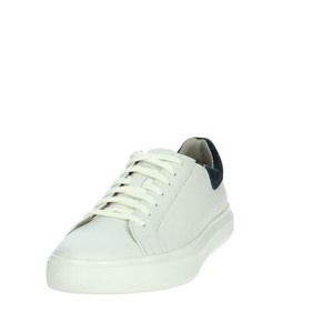 U455WD Sneakers basse bianche/blu 00047 moda scarpe da passeggio sportive alte di tendenza morbide suole in PU fodera in Mesh altezza crescente - Product Image 6