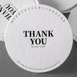 Cartes de Vœux de Remerciement Personnalisées en Papier Coton 600g Écologique, Gaufrées et Typographiées, Mat Luxe - Product Image 3