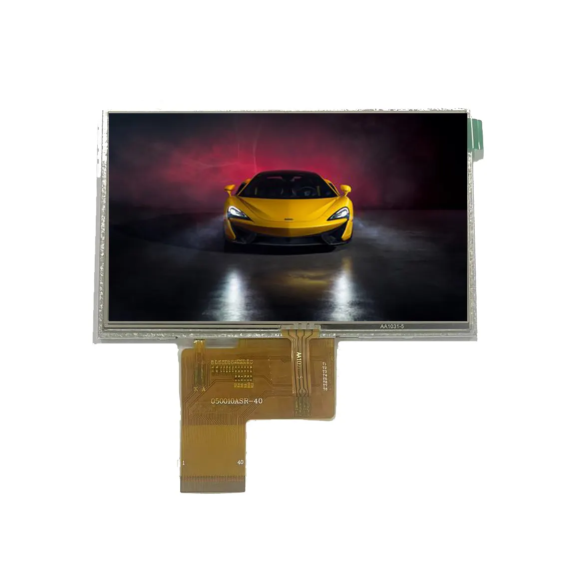 5.0 بوصة 800x480 القرار TFT LCD مع لوحة سعوية تعمل باللمس واجهة RGB