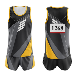 Phong cách mới dành cho người lớn theo dõi và lĩnh vực thiết kế đồng phục logo đầy đủ nhuộm thăng hoa Thanh Niên thể thao chạy SINGLET - Product Image 1