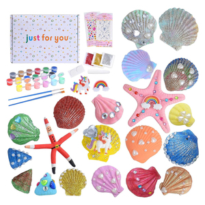 Kit de Pintura de Conchas Marinas, Manualidades, Juguetes de Regalo, Juguete Creativo DIY para Niños, Regalos de Navidad, Cumpleaños - Product Image 1