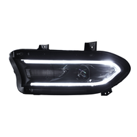 Pièces d'auto phare avant lampe halogène lumière avec LED DRL feux diurnes 68214398AA 68214399AA pour Dodge Charger 2015-2022