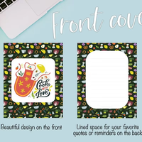 Carnet de notes classique 2026 Happy Planner Fruit & Flora avec couverture imprimée, planificateur mensuel, reliure à disques, couverture rigide, carnet quotidien