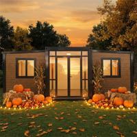 Maison Portable Préfabriquée Extensible en Conteneur avec Salle de Bain pour Bureau – Durable, en Bois et Acier