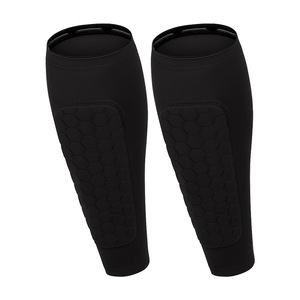Honeycomb Calf Protectors Unisex High Elasticity Football Shin Guards All Seasons Leg Support - Product Image 2