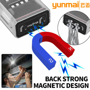 ยุนมัยไฟ LED ทำงานอเนกประสงค์ 3000 มิลลิแอมป์แบบชาร์จไฟได้ฐานแม่เหล็กเปลือกเรืองแสงใช้กลางแจ้ง - Product Image 4