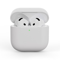Vente en gros OEM Silicone liquide caoutchouc anti-chute protection souple couleur unie étui pour AirPods 4 casque sans fil couverture