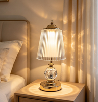 Lampe de table décorative moderne minimaliste, rechargeable par USB, LED, lumière d'ambiance de chevet, commande tactile, fer et acrylique haut de gamme