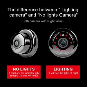 كاميرا IP لاسلكية صغيرة بدقة 1080P مع مستشعر CMOS ورؤية ليلية وكشف للحركة للمراقبة والأمن ومراقبة الأطفال - Product Image 5