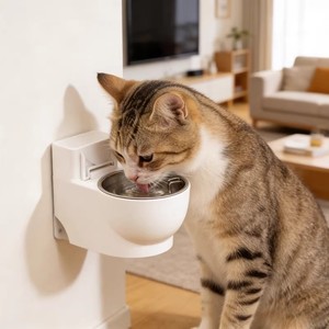 Bol à eau pour chat avec bassin intérieur amovible facile à nettoyer pour chats - Product Image 2