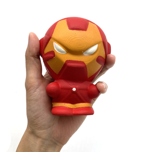 ของเล่นบีบคลายเครียดรูปฮีโร่หุ้มเกราะสีแดงแบบใหม่ ทำจากโฟม PU เด้งกลับเร็ว รับทำโลโก้ตามสั่ง สำหรับแจกเป็นของที่ระลึกในงานโฆษณา ของชำร่วยงานปาร์ตี้ ของขวัญสำหรับเด็ก - Product Image 1