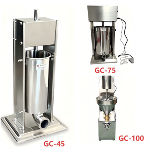 Máquina manual vertical de acero inoxidable para embutir <span class=keywords><strong>carne</strong></span> y salchichas, prensa rellenadora para el hogar - Product Image 5