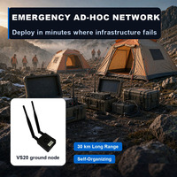Module radio de liaison de données MESH pour UAV personnalisé, portée 30 km (LOS), 25 dBm, 800 MHz, 1,4/2,4 GHz, UART, Ethernet, SBUS, Cofdm, émetteur-récepteur vidéo