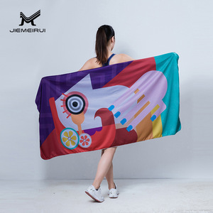 Toalla de Playa Jiemeirui 80x160cm de Microfibra de Secado Rápido, Toalla Deportiva Refrescante de Fibra de Poliéster con Logotipo Impreso Personalizado - Product Image 2