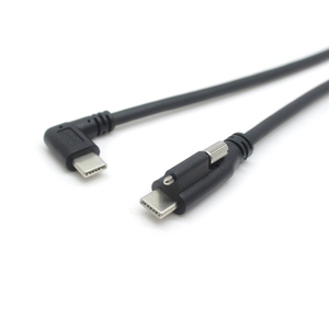 Custom1m 2M 60W 100W 90 độ Angled USBC để USB C khóa kết nối nhanh chóng sạc cáp với CE FCC <span class=keywords><strong>ROHS</strong></span> CA65 chứng nhận - Product Image 4
