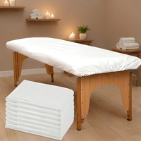 Ensemble de draps jetables confortables en quatre pièces avec housses de couette et taies d'oreiller, respirant pour les hôtels, les familles et les hôpitaux