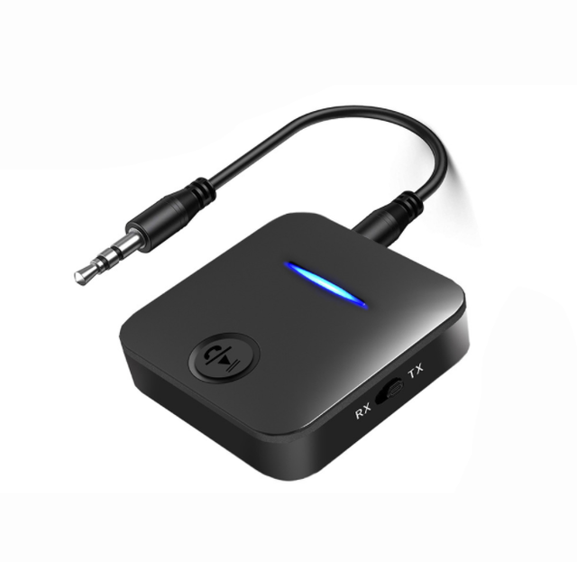 BT 5.4 Transmitter Receiver 2-in-1 Wireless Audio Adapter for TV/PC/Car/Airplane 3.5mm Aux Audio Wireless Transmitter