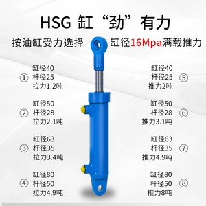 Cilindro Hidráulico Xingyu Hydraulics 5060, Diámetro de la Vástago de 28 mm, Presión de 16 MPa, Tipo de Pistón, para Uso Industrial - Product Image 1