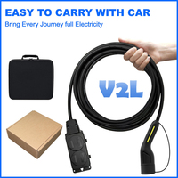 Véhicule électrique déchargeant l'adaptateur GBT V2L Schuko pour Yuan Plus