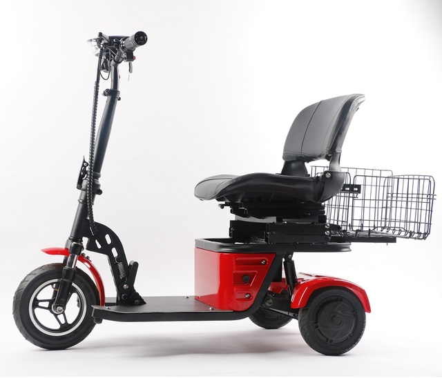 Folding Adult 3 Wheel Power Electric Mobility Scooter with One Seat Can Mobility Scooter for Elder Foldable E-scooter