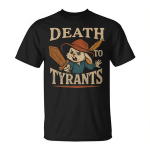 T-shirt rétro Rabbit Meme Death To Tyrants Vintage des années 90 - Product Image 2