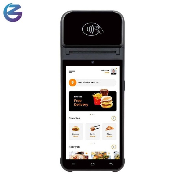 High Configuration Touch Screen PDA Android 12.0 OS with Sticker Label Printer