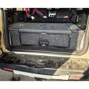 VRD4X4 FJ <b>Drawer</b> System 4x4 DIY 4WD Single Big Storage <b>Drawer</b> Manual <b>Lockable</b> Roller Top Floor Rear Car Interior Accessory - Product Image 3