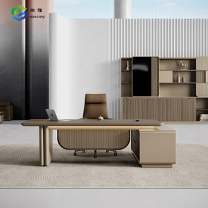 사무실 가구 관리자 책상 럭셔리 보스 테이블 디자인 단단한 나무 경영진 책상 - Product Image 6