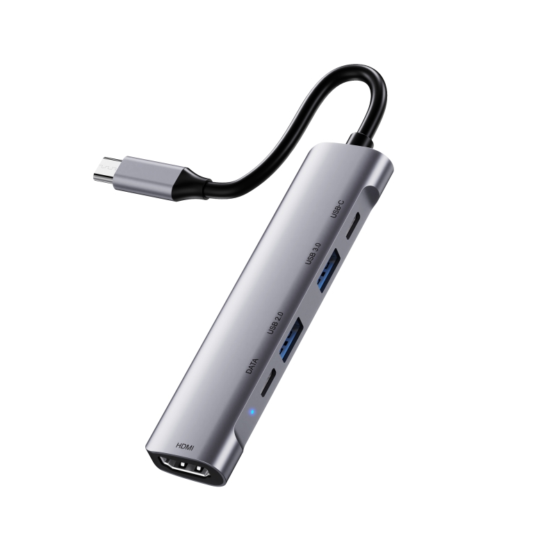 5 в 1 USB Type C док-станция 4K HDTV USB 3,0 OTG концентратор с портом для зарядки USB концентратор для Macbook
