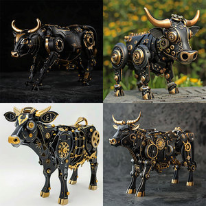 Juguete de toro metálico con destornillador y abridor, decoración funcional, ensamblaje DIY, para mayores de 14 años, unisex - Product Image 2