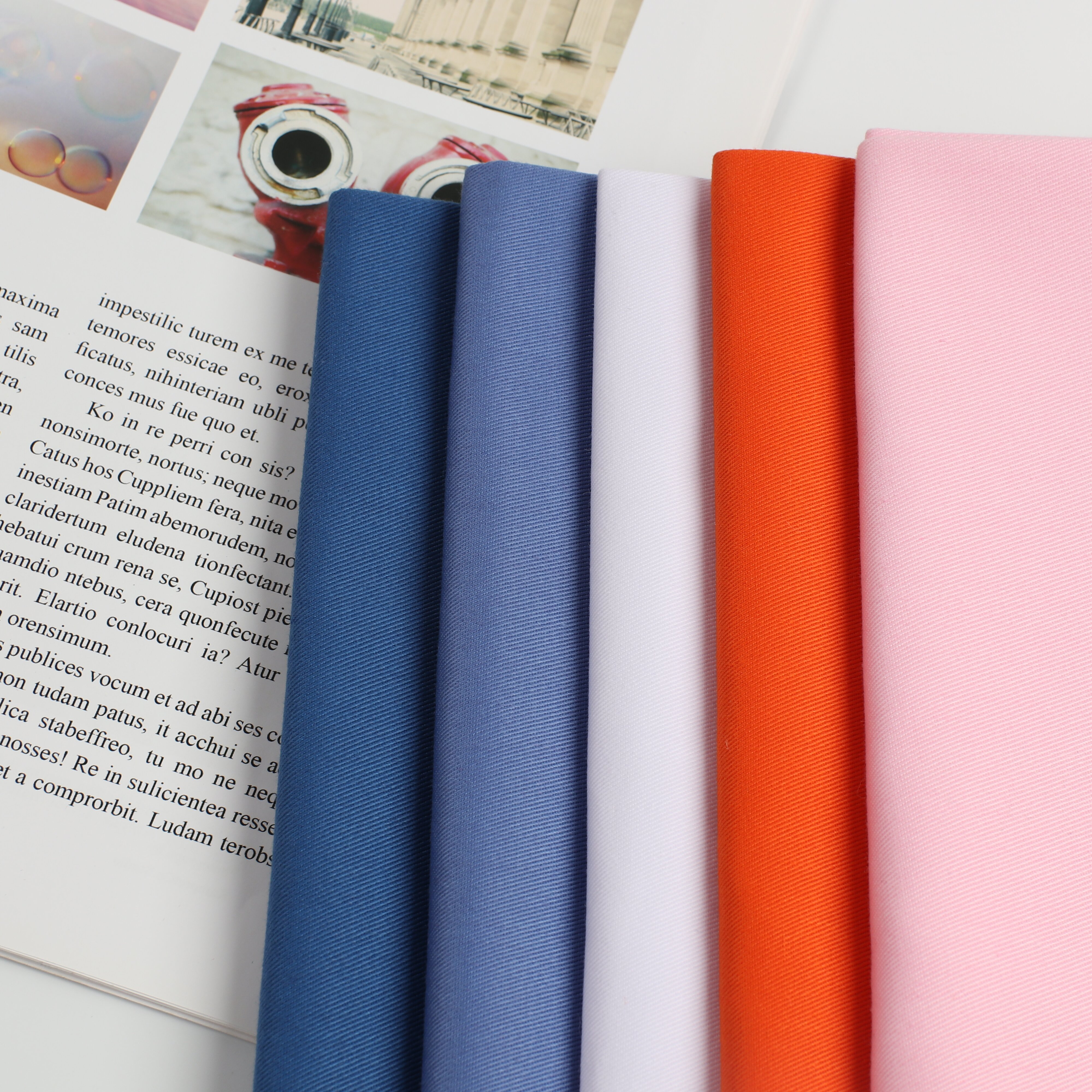 Durable T/C 65/35 Twill Workwear Fabric Polyester Cotton Blend 20x16 Industrial Uniform Material