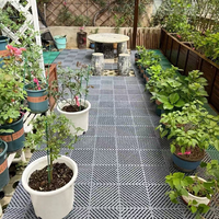 Carrelage de sol multifonctionnel antidérapant en plastique PP à emboîtement pour lavage de voiture pour le jardin Activités familiales