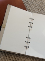 Cuaderno de Anillas con Espiral, Tamaño A6, de Cuero/PVC, con Impresión de Logotipo Personalizado, 100 Hojas, Bloc de Notas de Viaje, Gran Venta