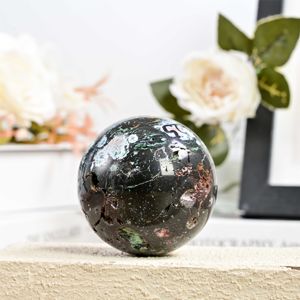 Esfera de Ópalo Negro Natural al por Mayor, Bola de Jaspe Pulido para Artesanía, Decoración Tradicional de Feng Shui, Amuleto, Cristal Curativo - Product Image 3